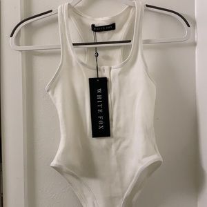 White fox boutique bodysuit